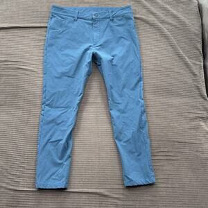 Ten Thousand Pants Mens 34/27 Blue Athletic Technical Stretch Performance Casual